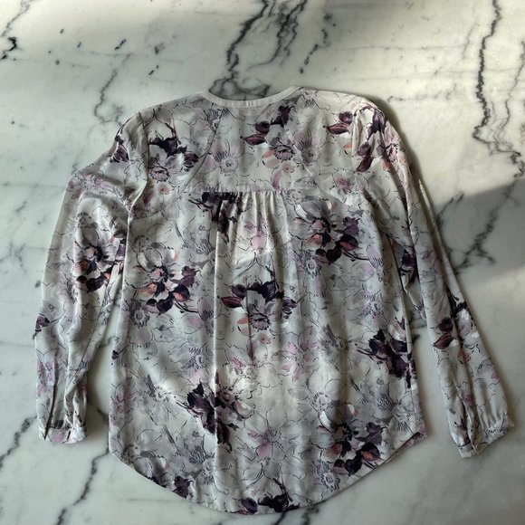 Rebecca Taylor Long Sleeve Floral Blouse - Picture 9 of 12